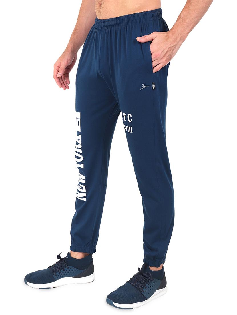 blue printed jogger - 17520502 - Standard Image - 1
