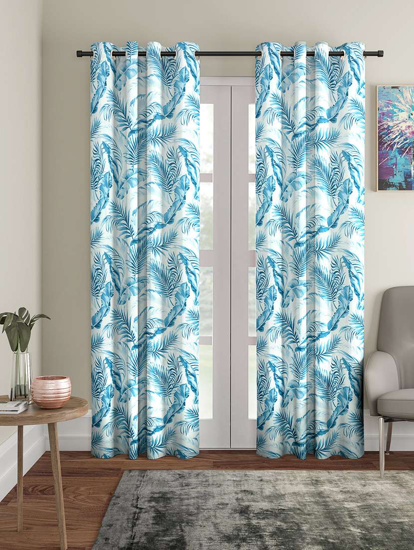 cortina digital print polyester pack of 2 curtain