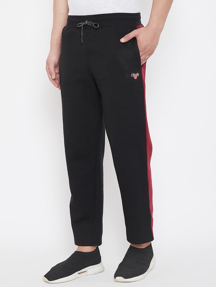 black side striped track pant - 17521061 - Standard Image - 1