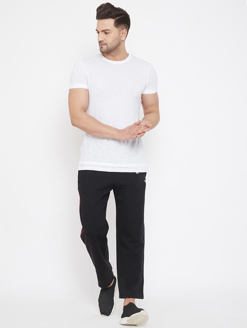 black side striped track pant - 17521061 - Standard Image - 4