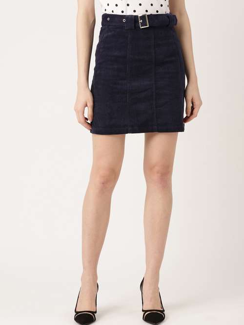 high rise belted straight skirt - 17521105 - Standard Image - 0