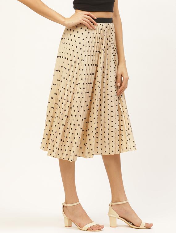 high rise polka dot a-line skirt - 17521117 -  Standard Image - 1