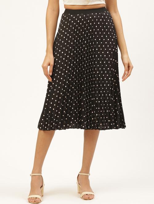 high rise polka dot a-line skirt - 17521118 -  Standard Image - 0