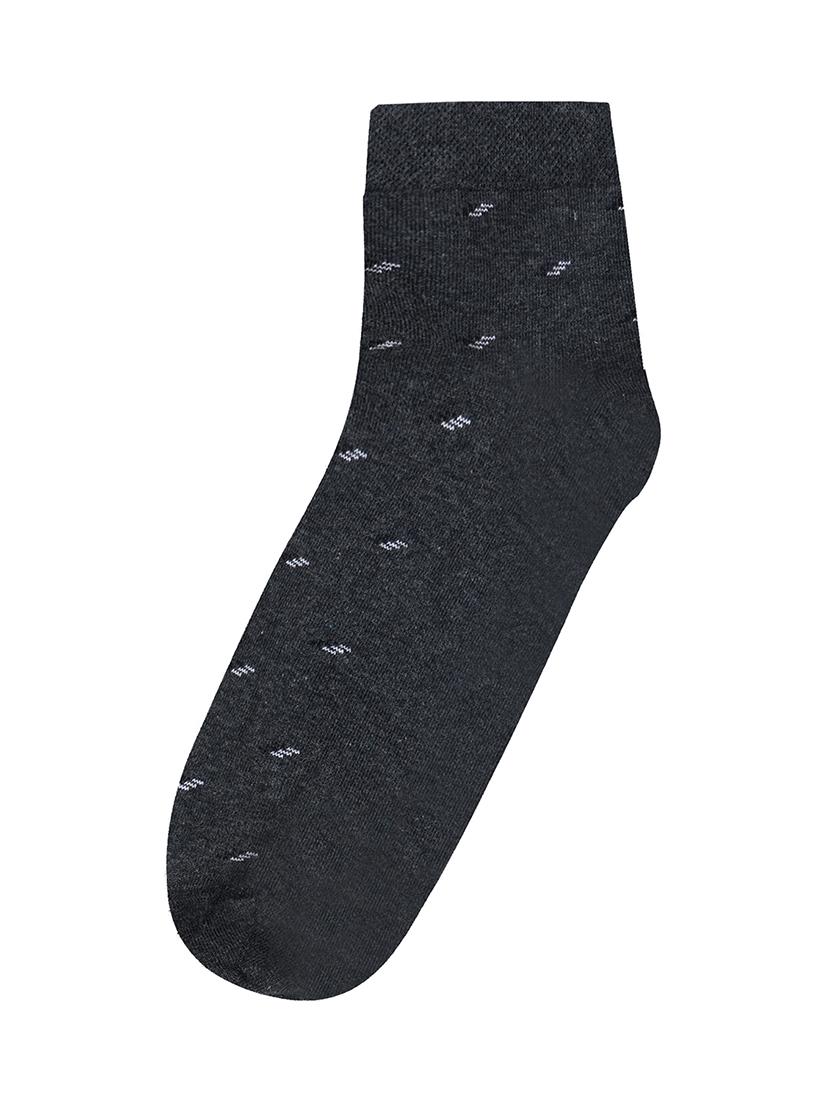 grey cotton ankle length sock - 17521373 -  Standard Image - 1