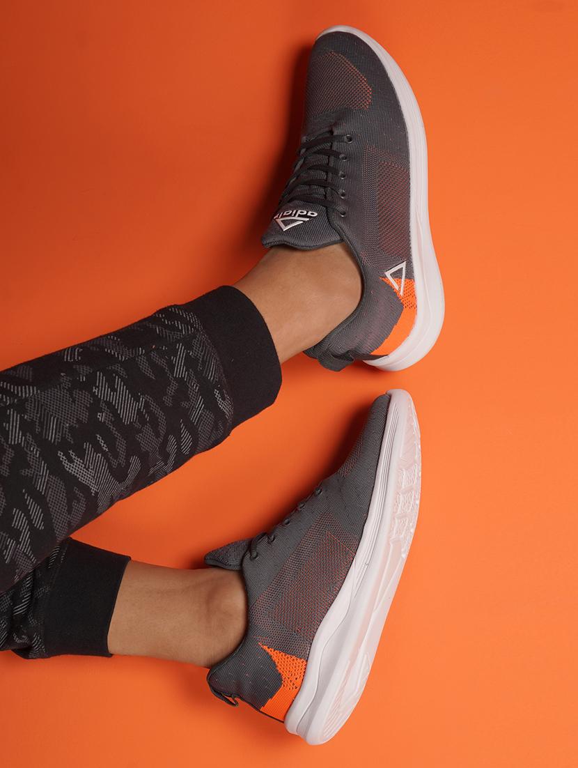 grey polyester sport shoes - 17521585 -  Standard Image - 1