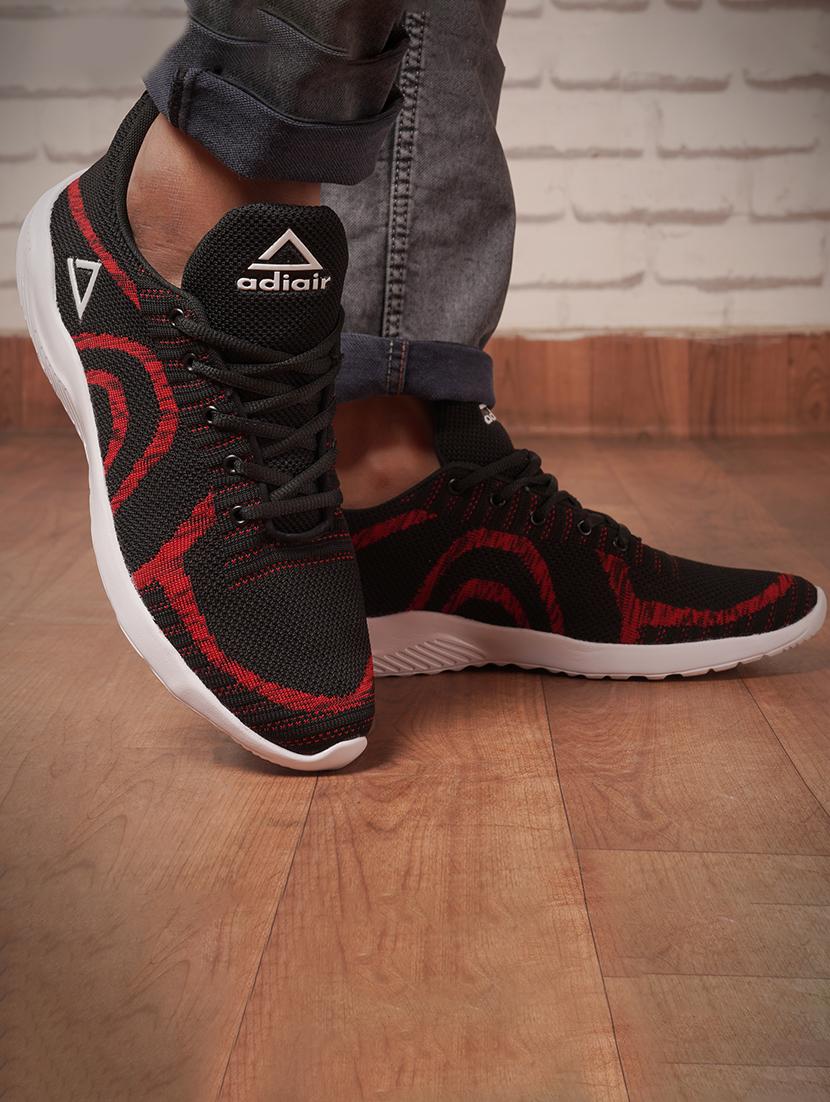 black polyester sport shoes - 17521587 -  Standard Image - 1