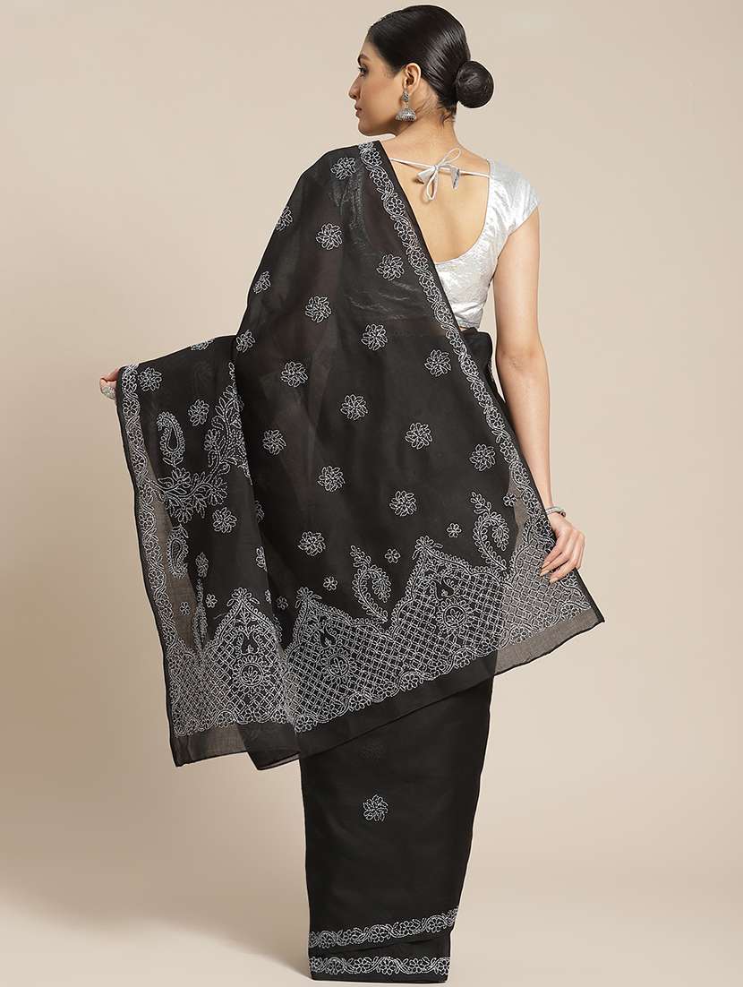 women's embroidered saree - 17522318 - Standard Image - 1