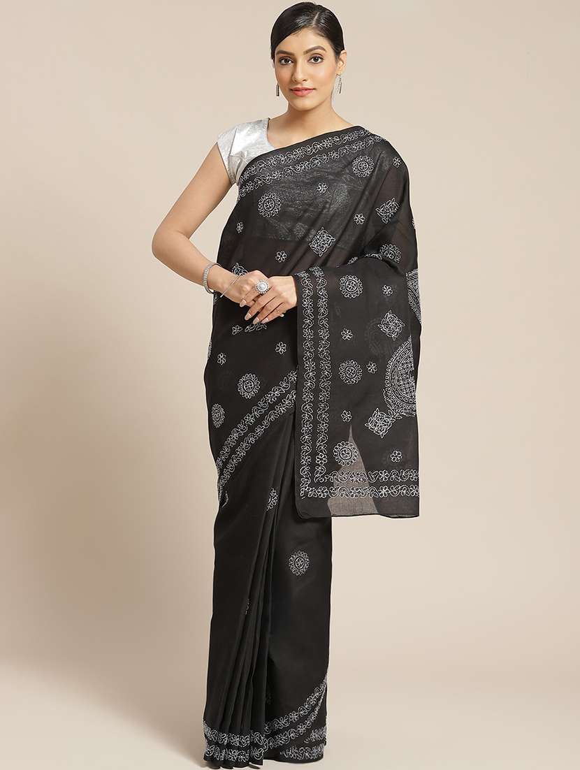 women's embroidered saree