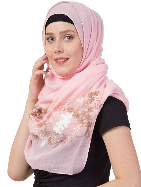 pink cotton stole