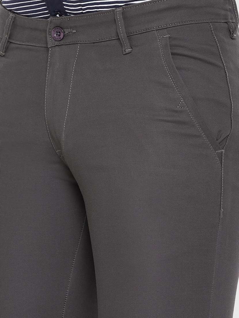 grey solid chinos - 17524109 -  Standard Image - 4