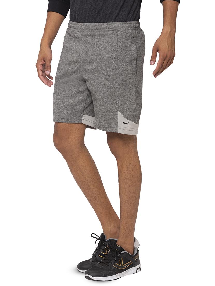 grey solid shorts - 17524636 -  Standard Image - 1