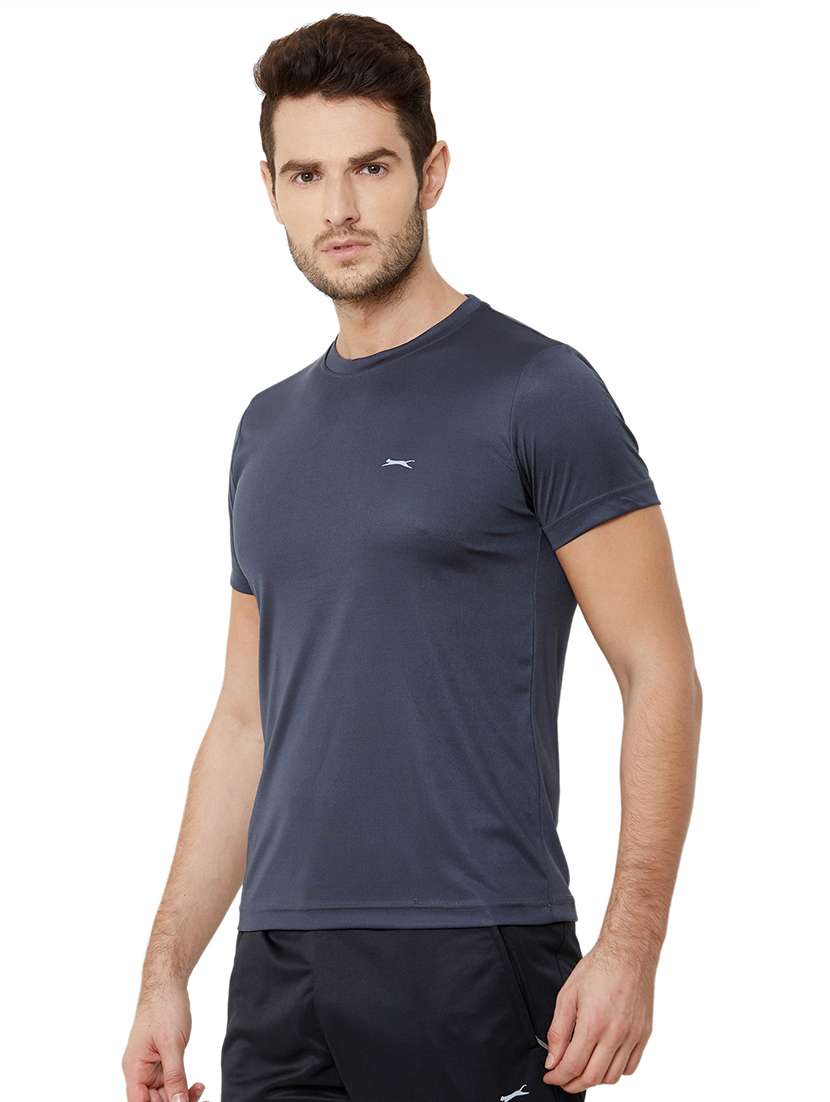 blue solid t-shirt - 17525201 -  Standard Image - 1