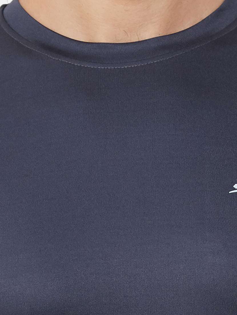 blue solid t-shirt - 17525201 -  Standard Image - 4