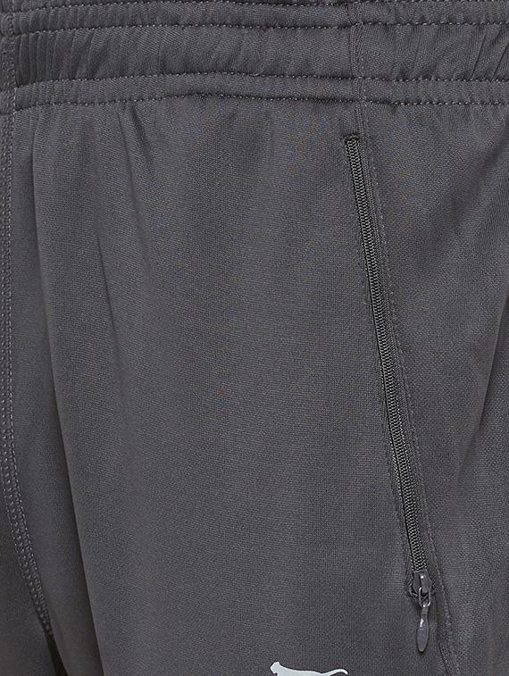 grey solid full length track pant - 17525204 - Standard Image - 4