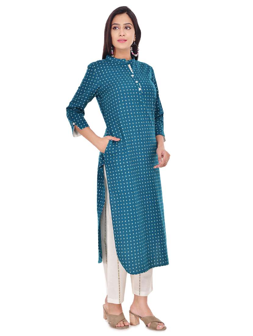 printed kurta palazzo set - 17526107 -  Standard Image - 1