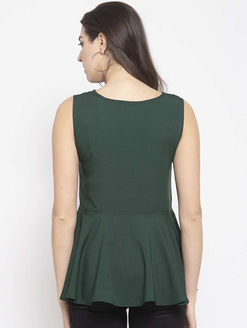 women's peplum boat neck top - 17526785 -  Standard Image - 1