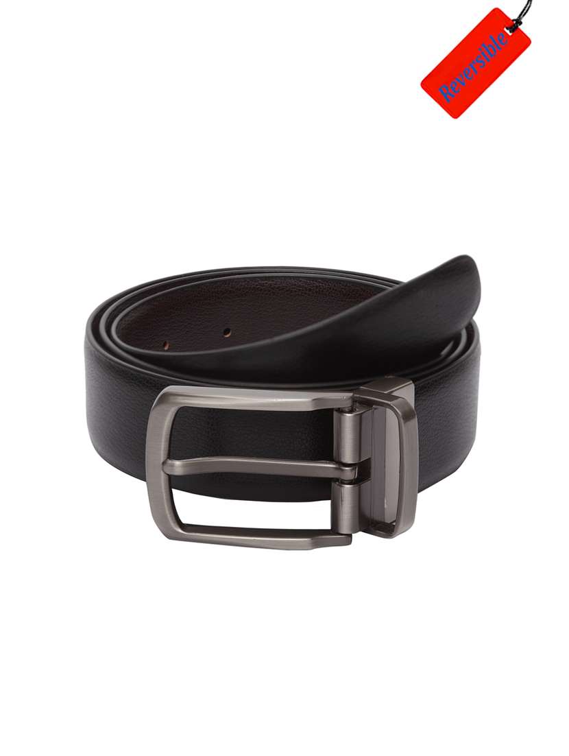black  leatherette belt