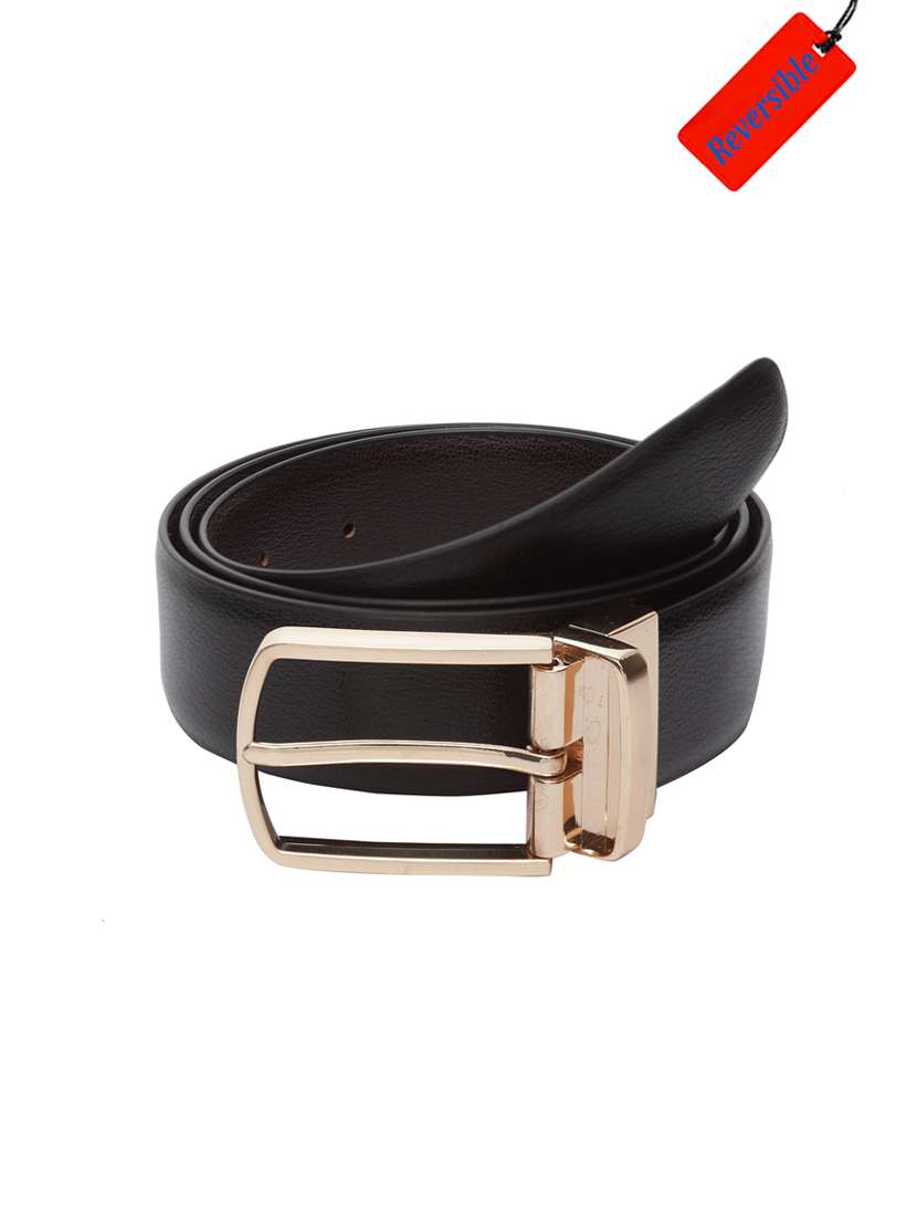 black  leatherette belt