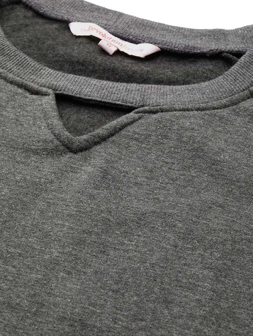 solid fleece plus sweatshirt - 17527610 -  Standard Image - 4