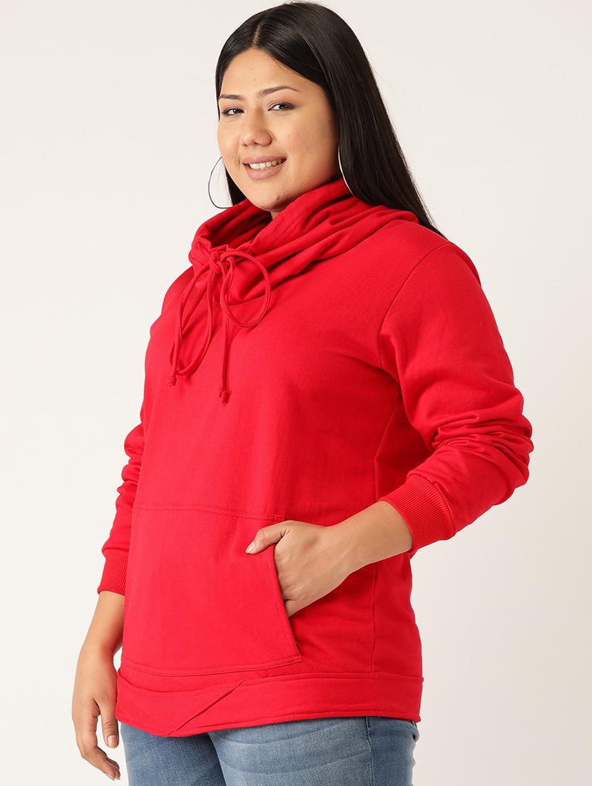 solid fleece plus sweatshirt - 17528182 - Standard Image - 1