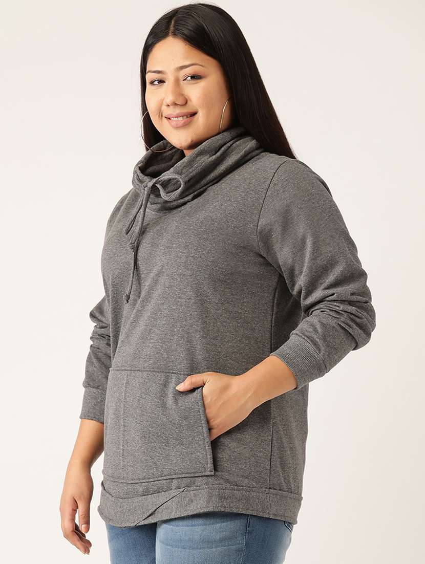 solid fleece plus sweatshirt - 17528186 -  Standard Image - 1