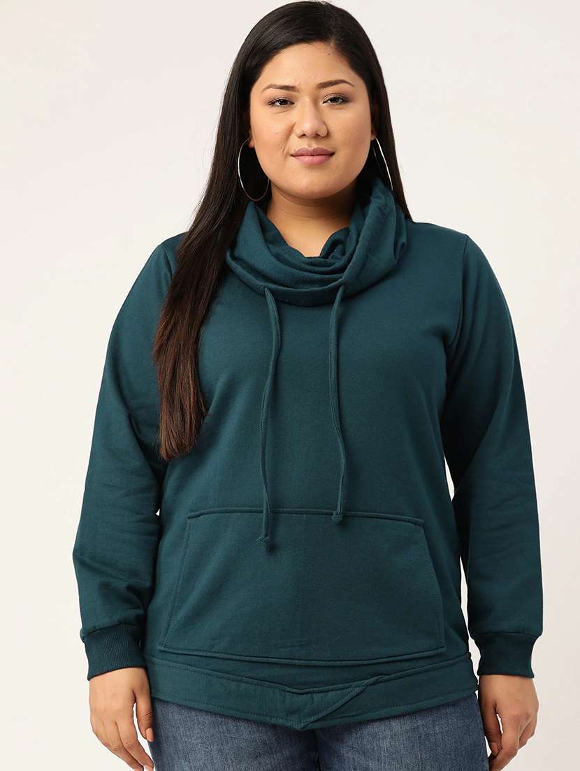 solid fleece plus sweatshirt