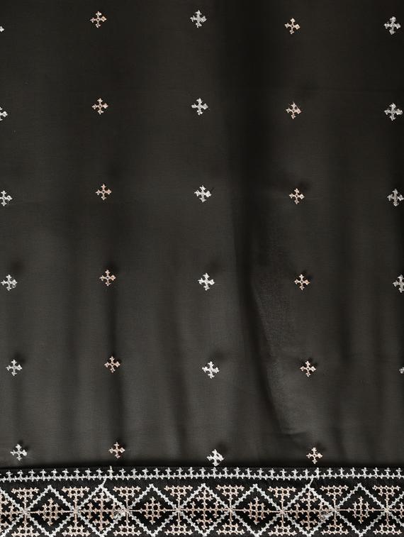 women's embroidered saree with blouse - 17528658 - Standard Image - 4