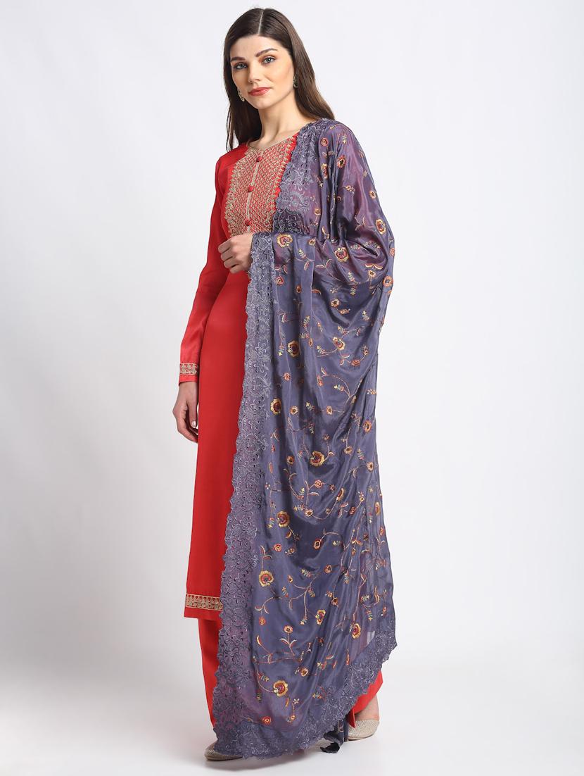 embroidered unstitched suit - 17528774 -  Standard Image - 1