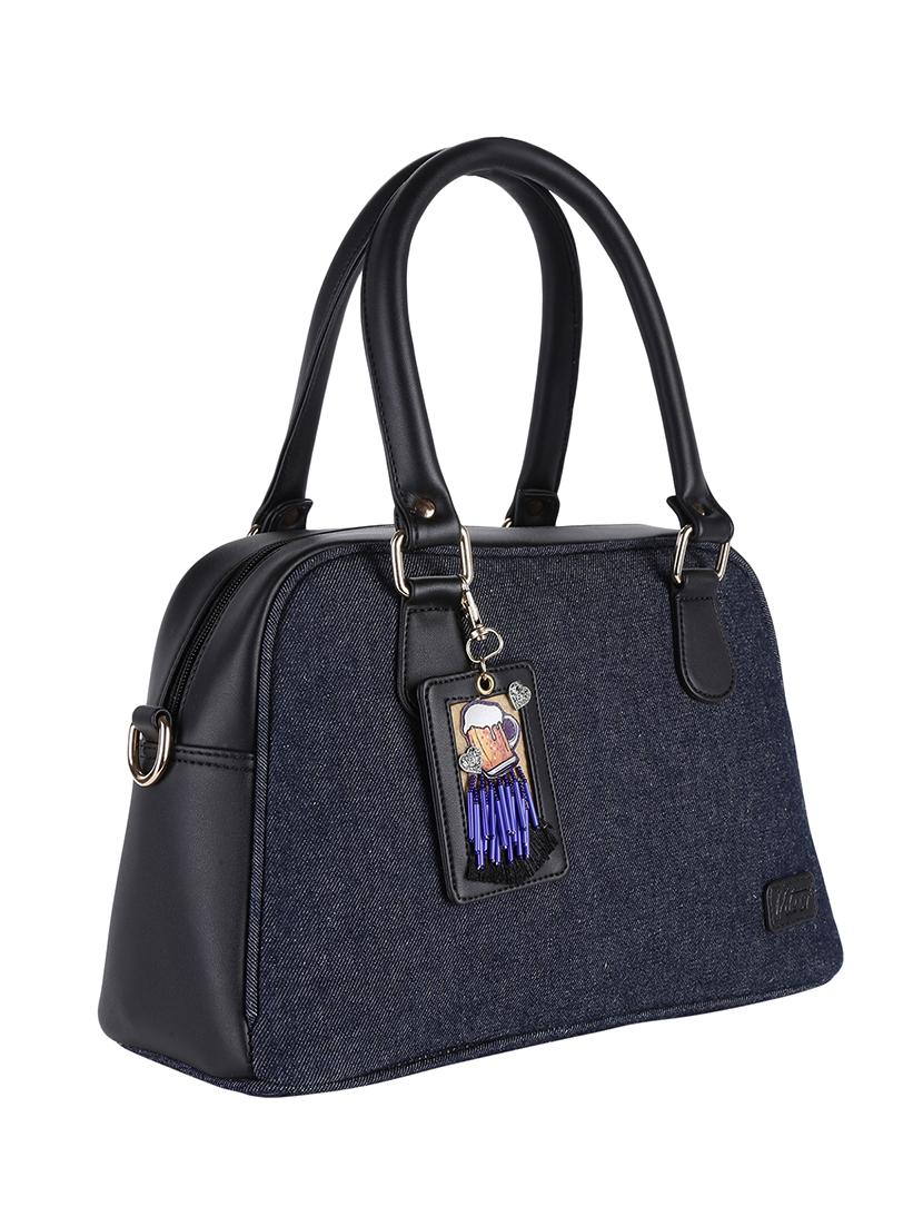 black leatherette (pu) handbag - 17528844 - Standard Image - 4