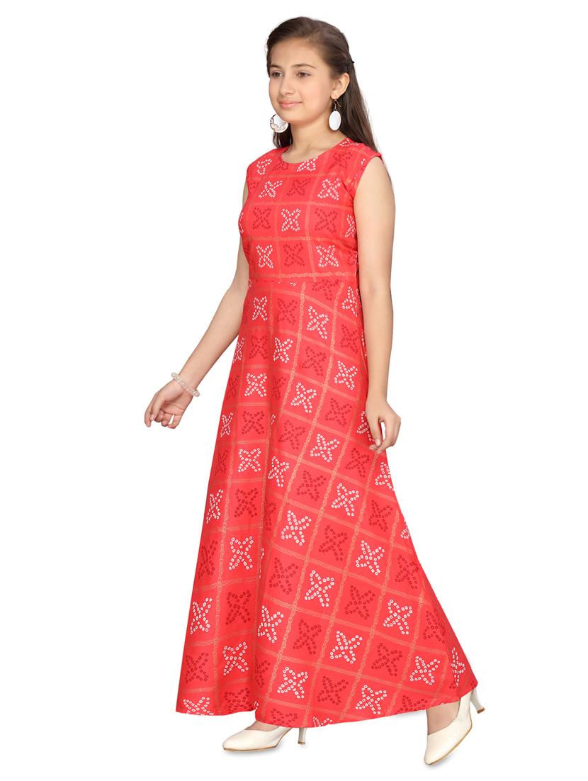 red cotton frock - 17529074 - Standard Image - 1