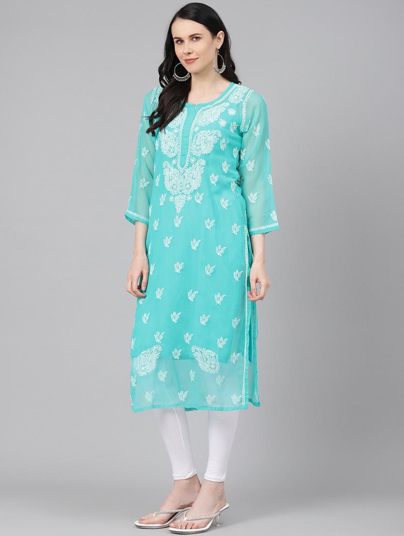 women's straight kurta - 17529411 - Standard Image - 1