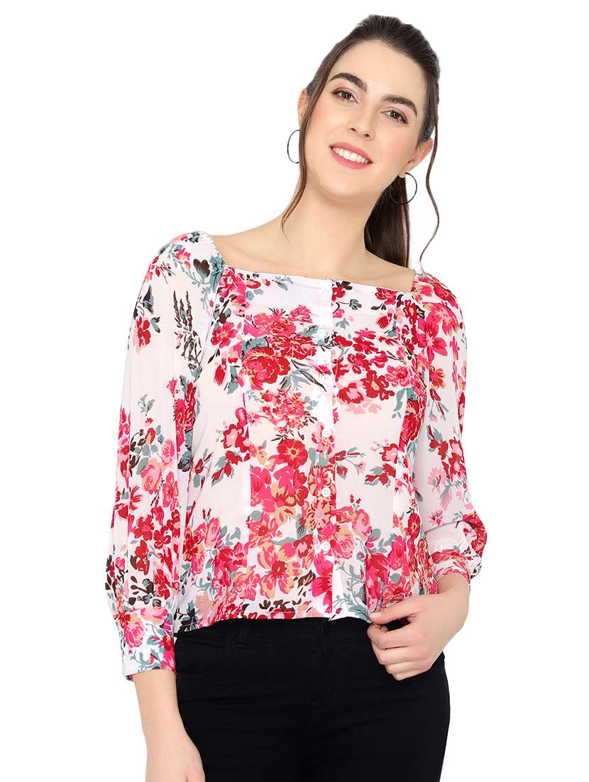 women's straight square neck top