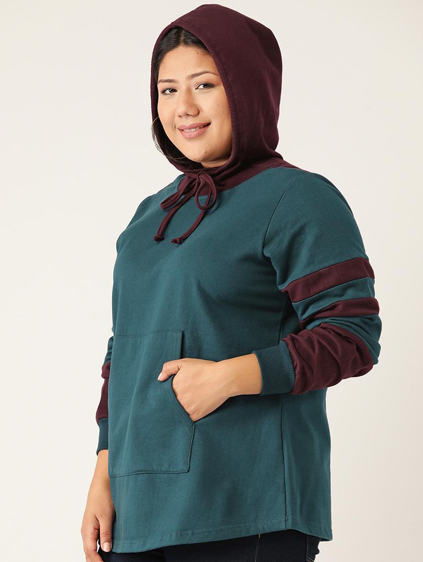 hooded neck plus sweatshirt - 17529852 - Standard Image - 1