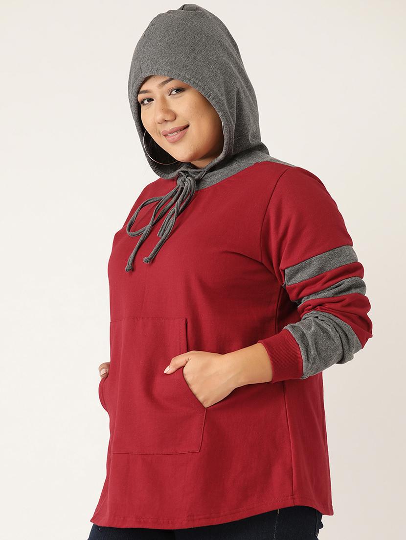 hooded neck plus sweatshirt - 17529853 -  Standard Image - 1
