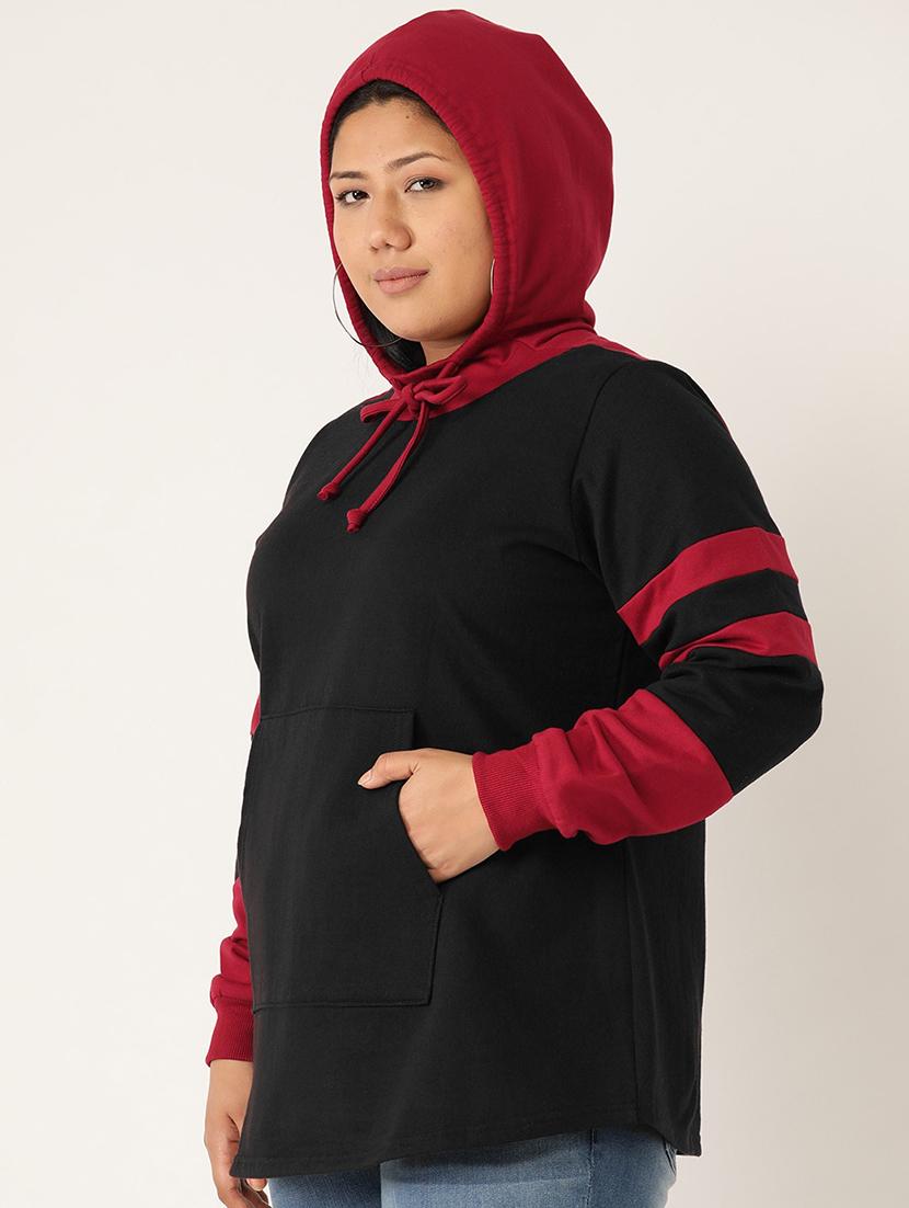 hooded neck plus sweatshirt - 17529854 - Standard Image - 1