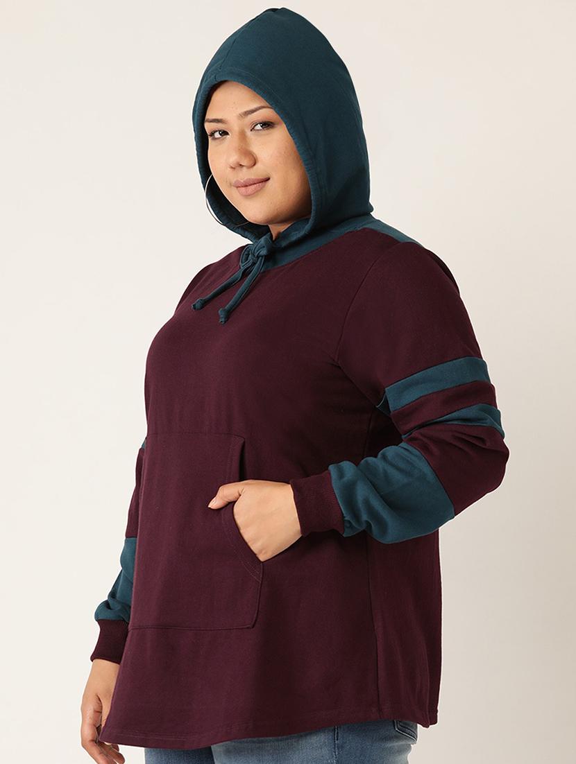 hooded neck plus sweatshirt - 17529856 - Standard Image - 1