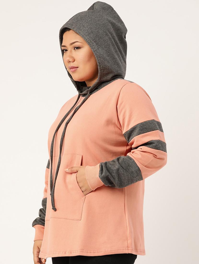 hooded neck plus sweatshirt - 17529857 - Standard Image - 1