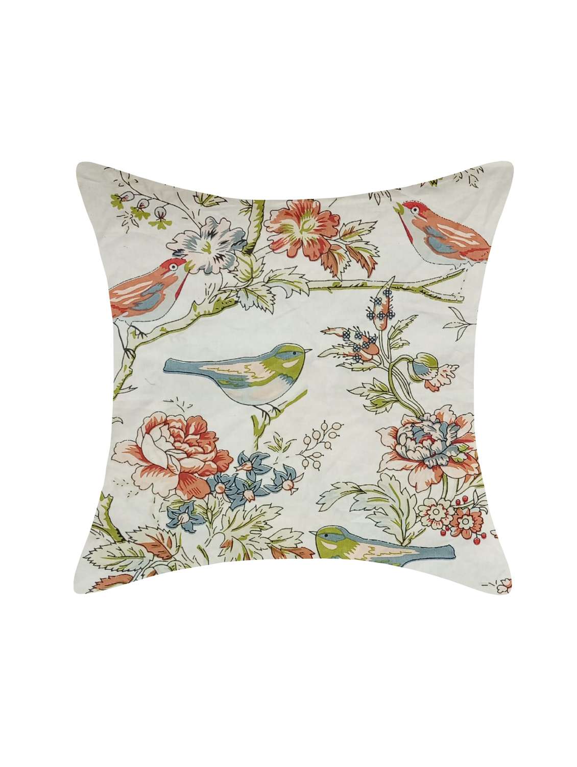 indhome life pure cotton 16x16 inches reversible cushion cover set of 3 - 17530065 -  Standard Image - 1