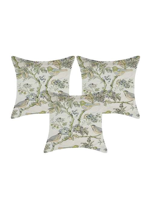 indhome life pure cotton 16x16 inches reversible cushion cover set of 3 - 17530066 -  Standard Image - 0