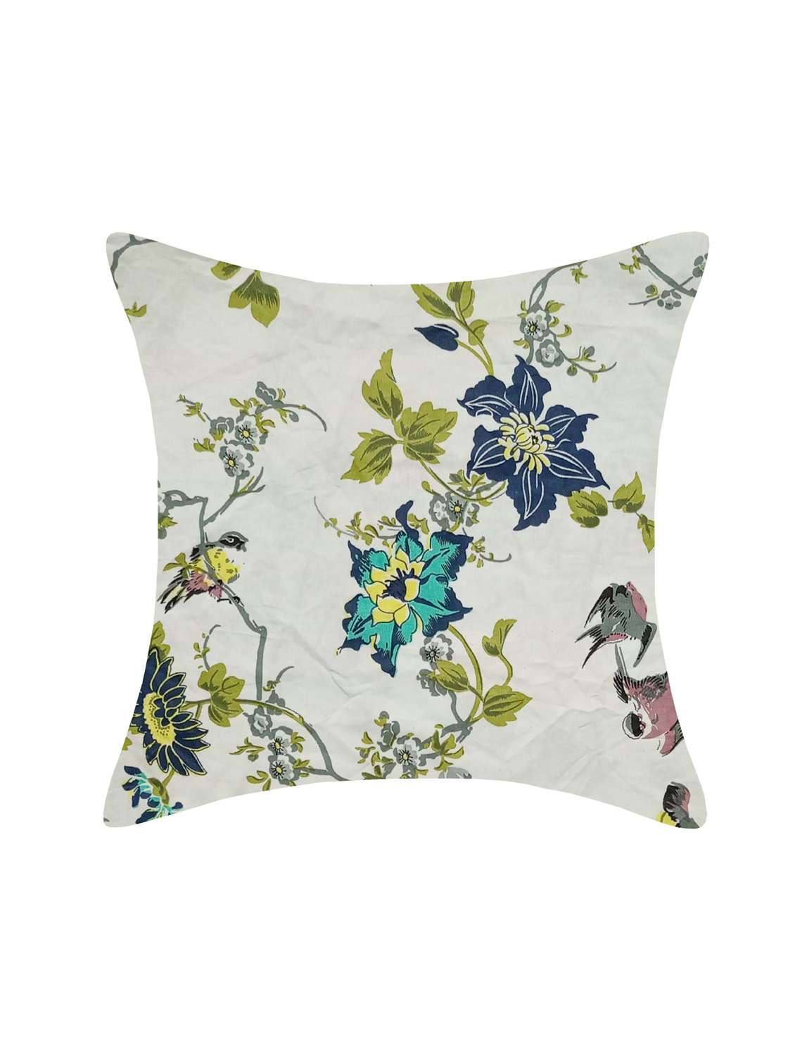 indhome life pure cotton 16x16 inches reversible cushion cover set of 3 - 17530067 -  Standard Image - 1