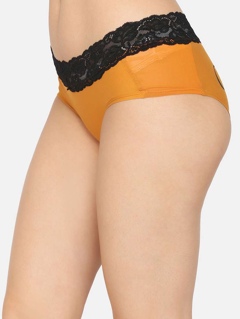 yellow cotton hipster panty - 17530363 - Standard Image - 1