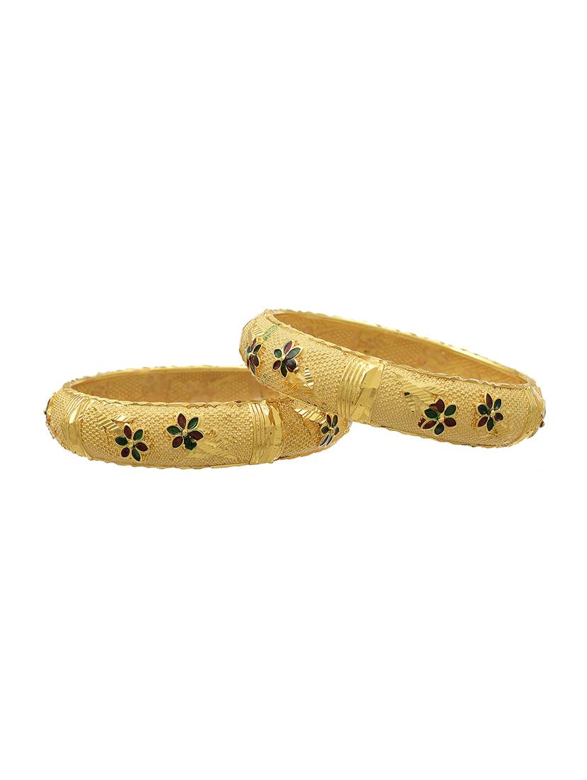gold brass bangle - 17530556 - Standard Image - 4