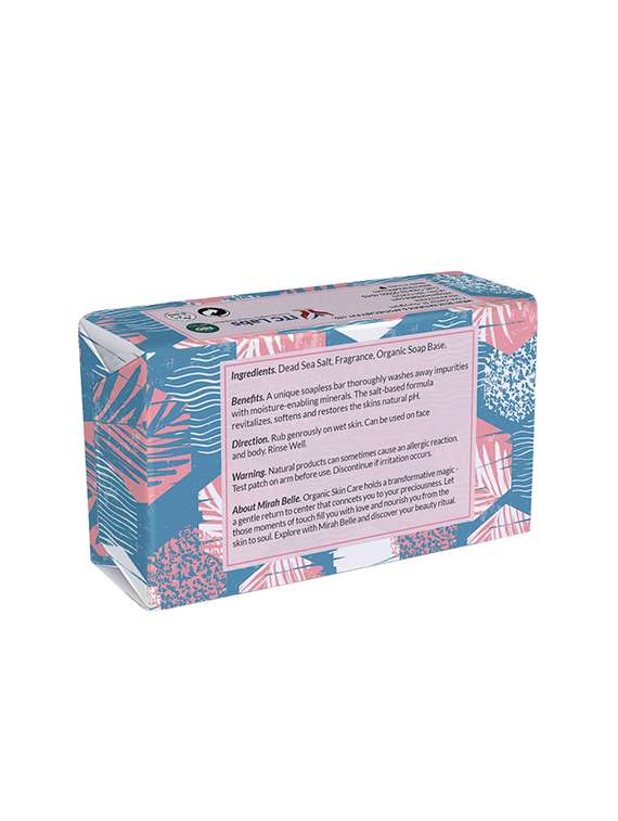 mirah belle - organic dead sea salt exfoliating soap bar 125 gm - 17530666 -  Standard Image - 1