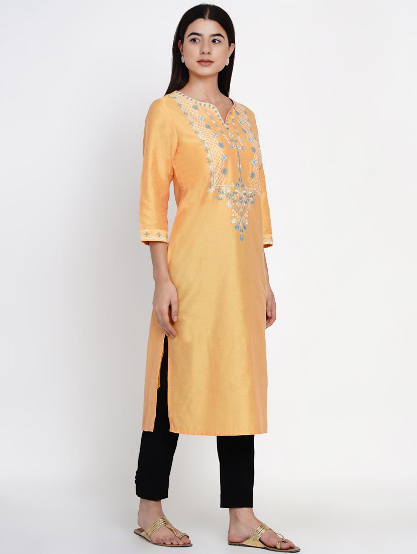 women's straight kurta - 17532488 -  Standard Image - 1