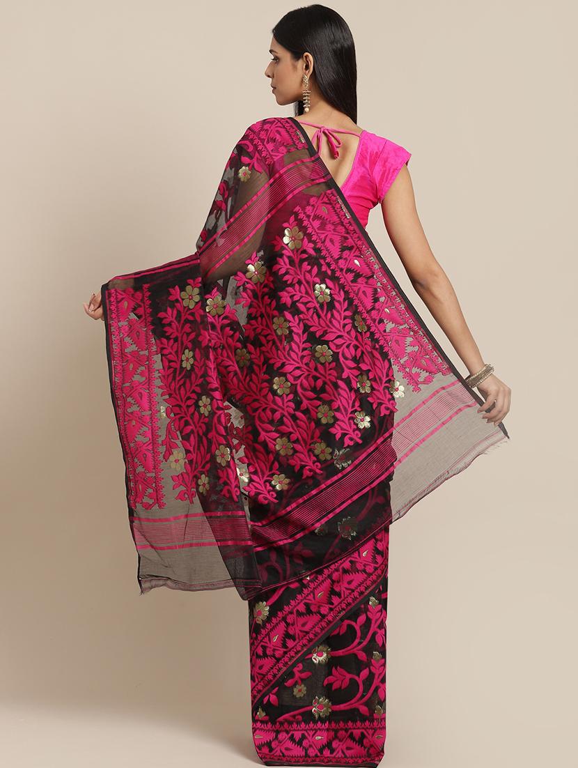 self design jamdani saree - 17533286 -  Standard Image - 1