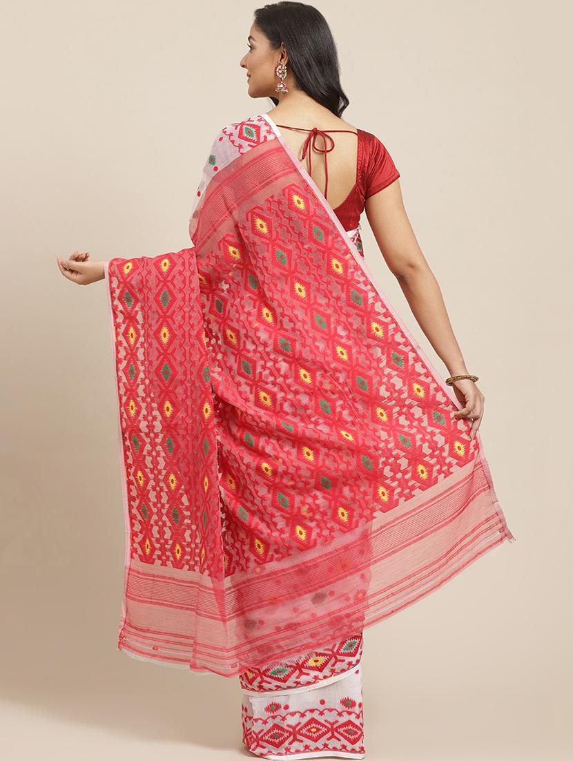 self design jamdani saree - 17533293 -  Standard Image - 1