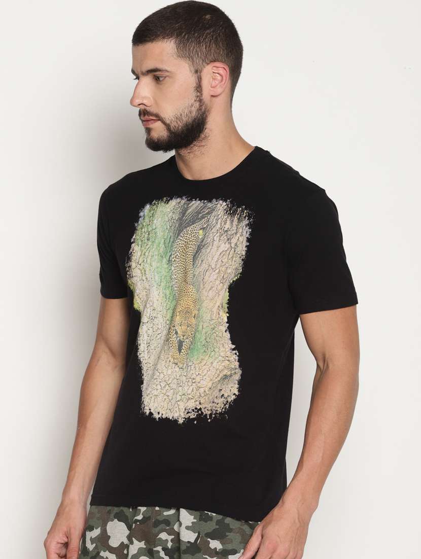 black printed t-shirt - 17533669 -  Standard Image - 1
