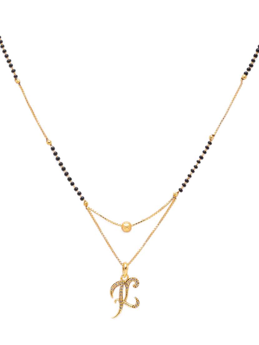 gold beads mangalsutra - 17534501 -  Standard Image - 1