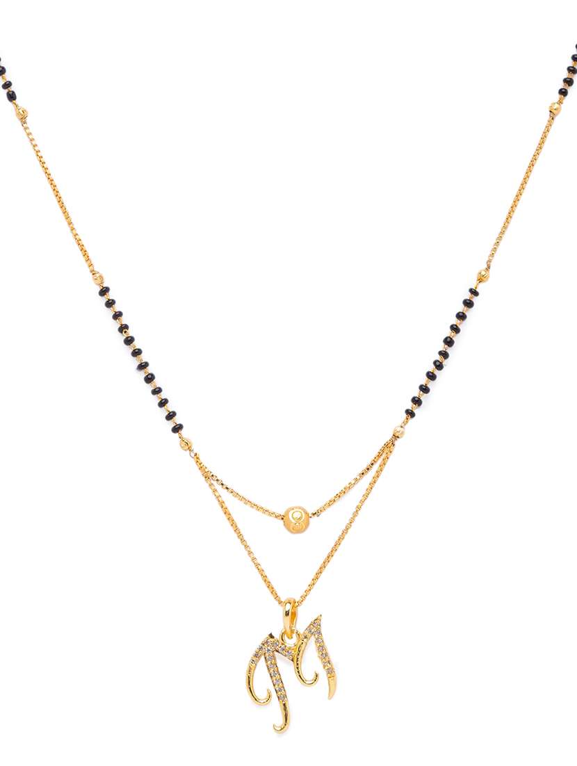 gold beads mangalsutra - 17534502 -  Standard Image - 1