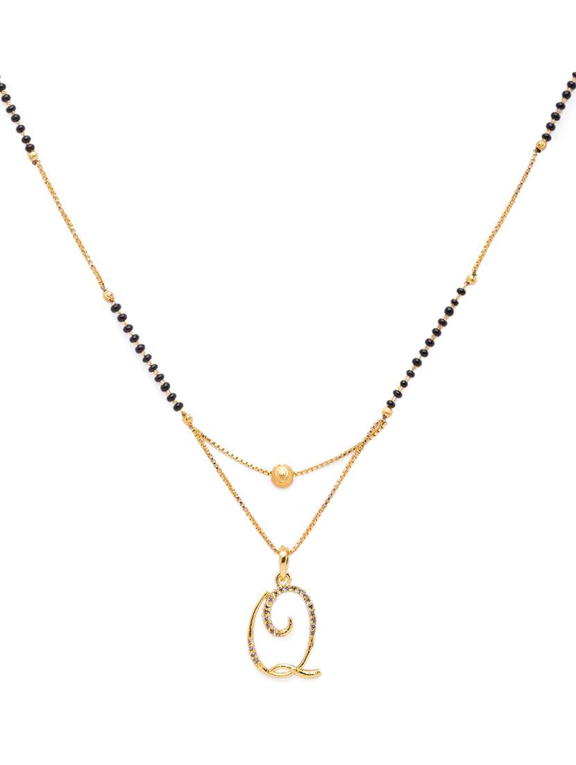gold beads mangalsutra - 17534505 -  Standard Image - 1